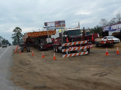 Yes, this is a truck parked alongside the road