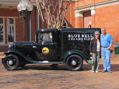 The original Blue Bell refrigerated delivery truck