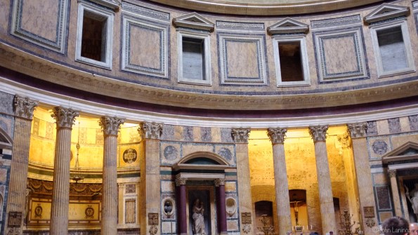 Elaborate decorations inside the Parthenon
