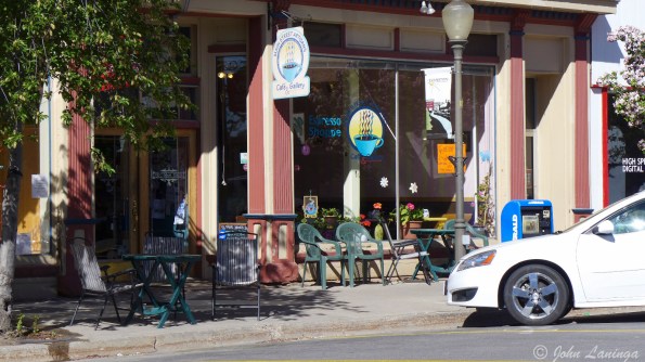 The local coffee shop was deserted on a Saturday morning
