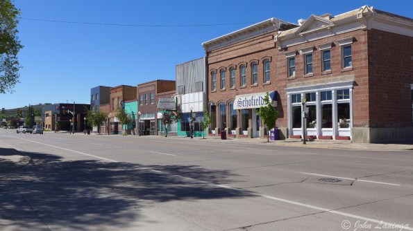 Scene along one (ot the two) main streets