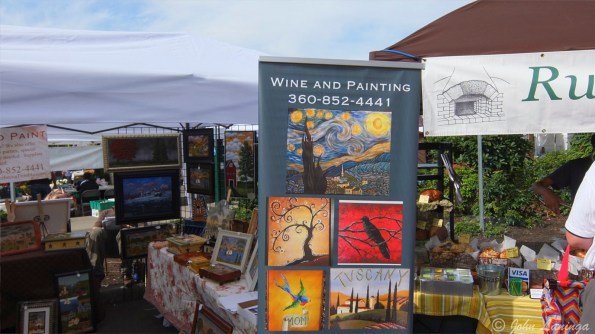 Combining wine and painting... what a novel idea!