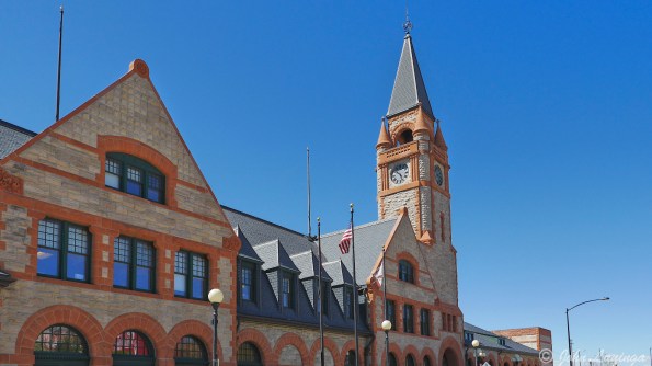 The old train depot, now a historical site and museum