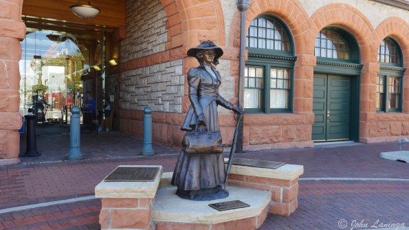 Wyoming was the first state to give women the vote; a commemorative statue 