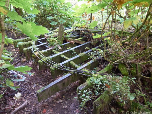 Remains of an old structure in the hills