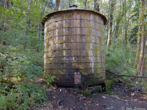 The old water tower, close to the bottom