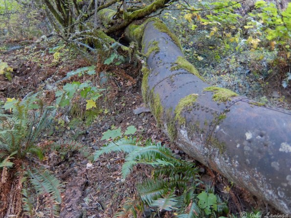 The old steel pipeline