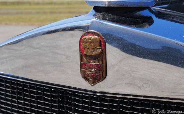 Closeup uf the Graham-Paige emblem