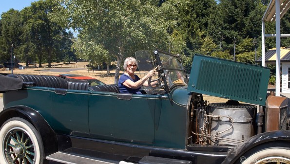 Looks like Romola is getting ready to drive off