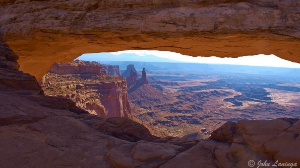 A view under Mesa Arch