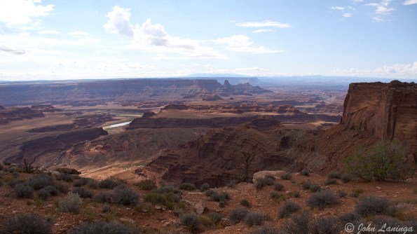 Colorado River carving its way down the canyon