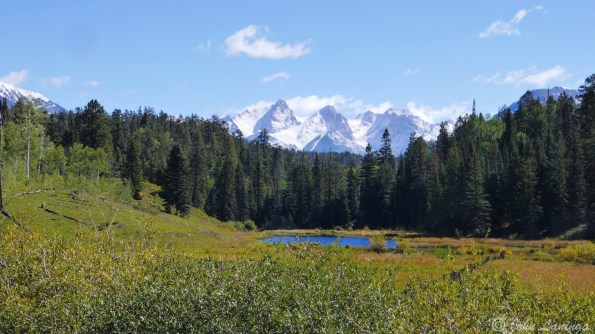 New snow on the mountains