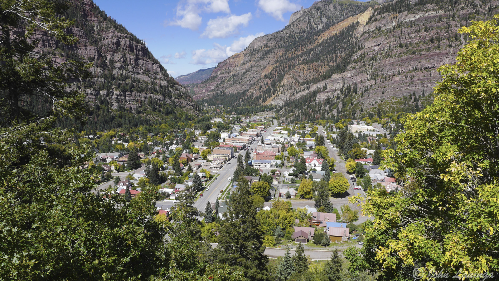The town of Ouray, CO