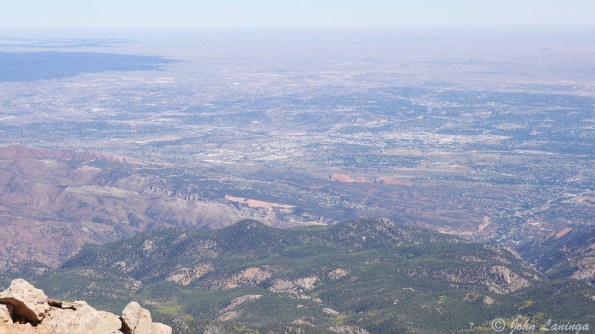 Colorado Springs, from 14,140 feet up