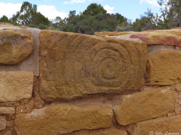 Some decorations at the entry to a Kiva