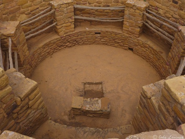Looking inside one of the kivas