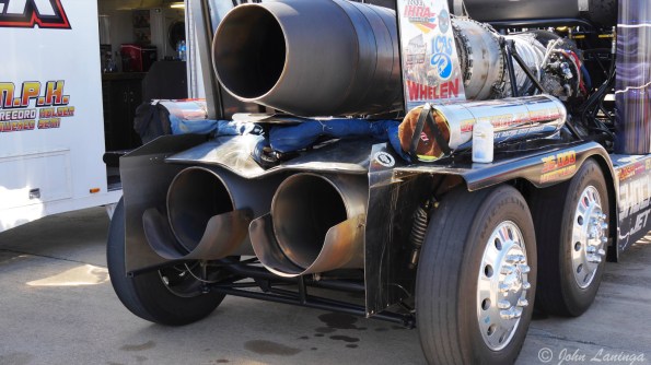 Busienss end of the jet truck