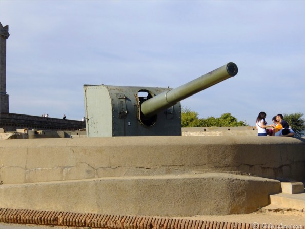 At one time the city was defended from sea attacks