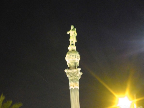 ... and at night, still pointing the wrong way!