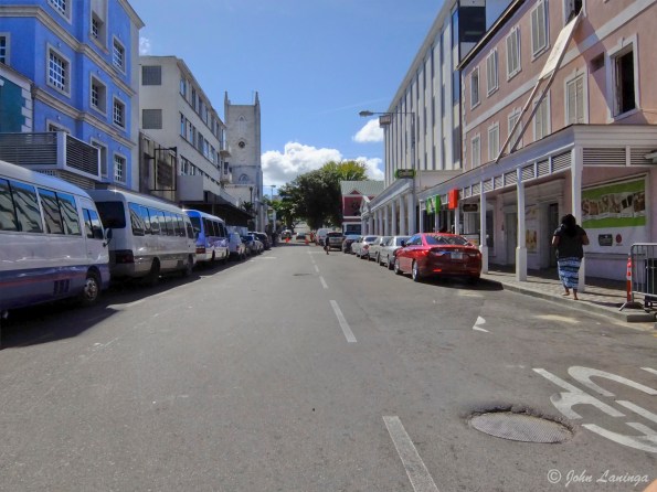 A side street is not too busy