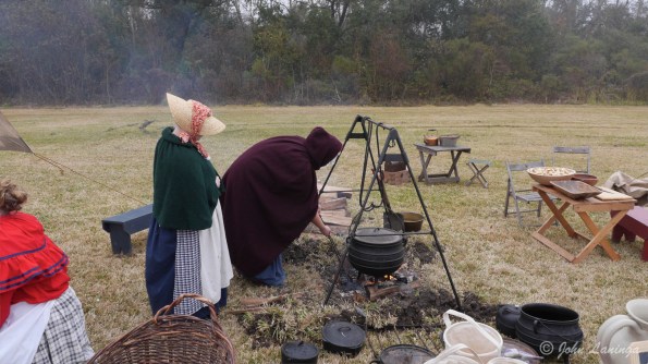 Tending the cooking fires