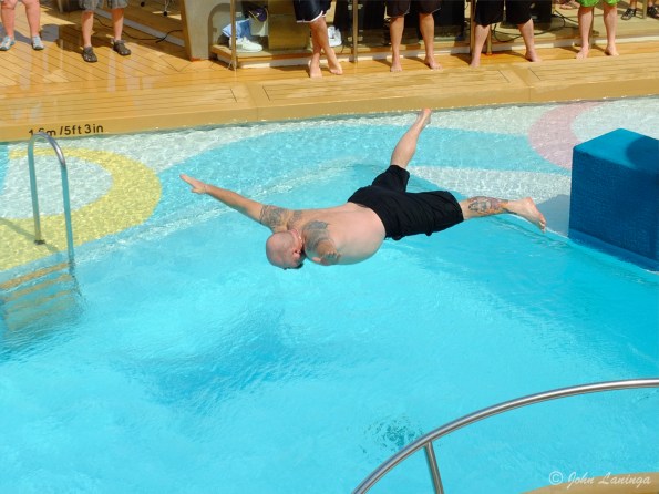 Belly flop competition!