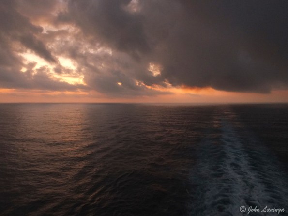 Sunrise on the last day at sea