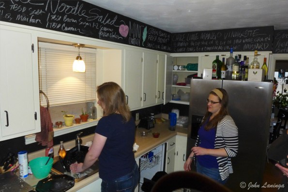 Stacy and Dallas in the kitchen