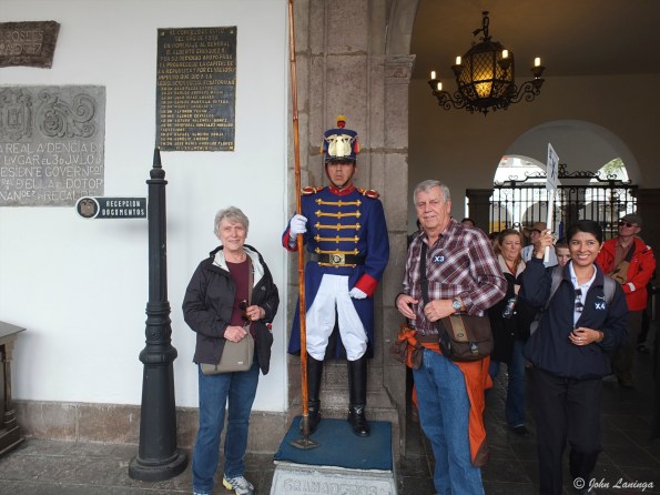 At the palace (Quito)