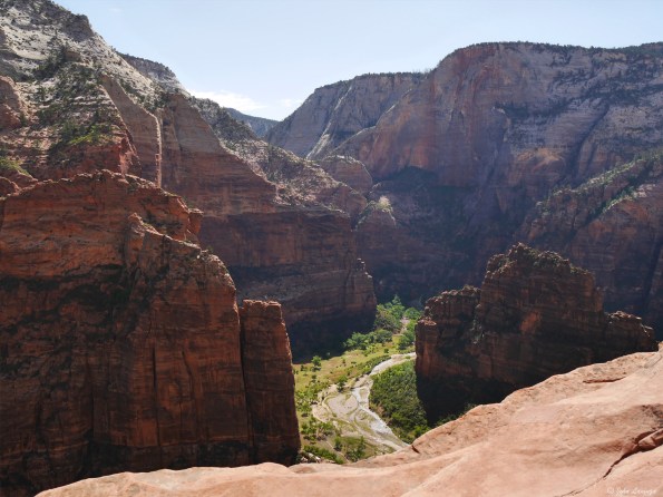 Looking down deom Scout's Landing into the valley