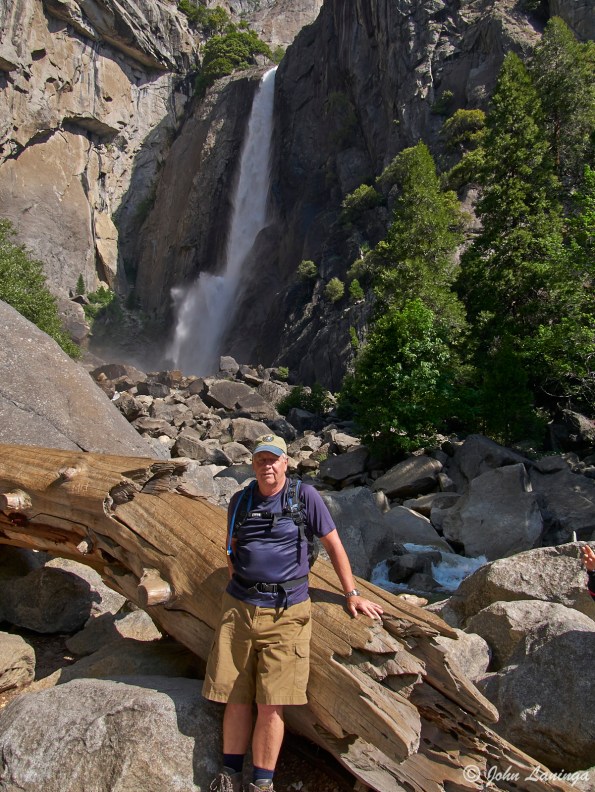 John, posing at the bottom of Lower Falls