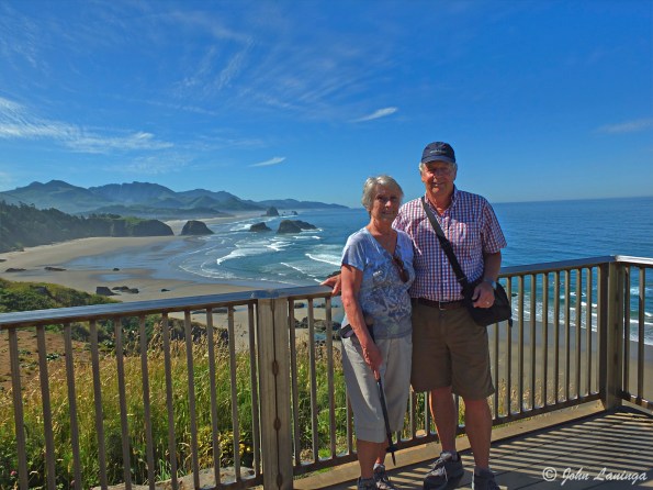 Posing near Canon Beach