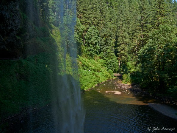 A different view of South Falls from behind