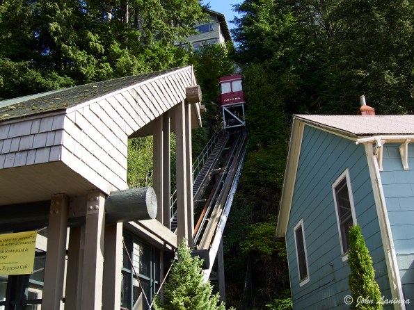 Steep hills around the city