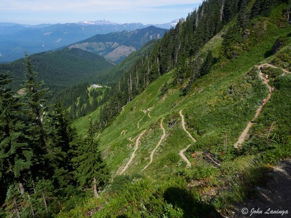 From half way up.  See our car far below?
