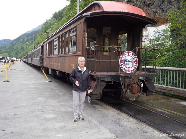 Getting ready to board the train