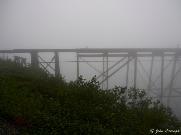 A ghostly view of the Cantilever Steel bridge (no longer used)