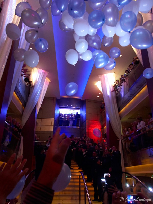 Big party as we crossed the international date line.