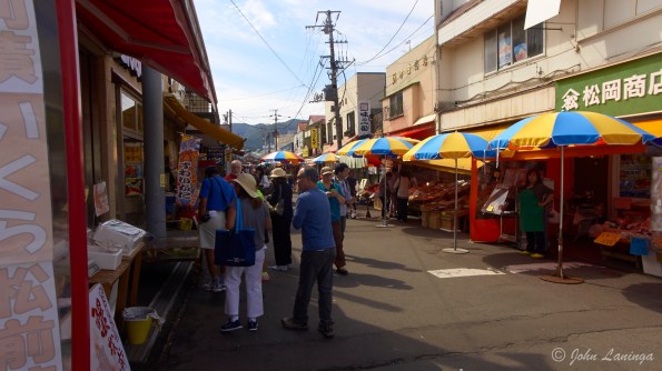 Morning market entrance
