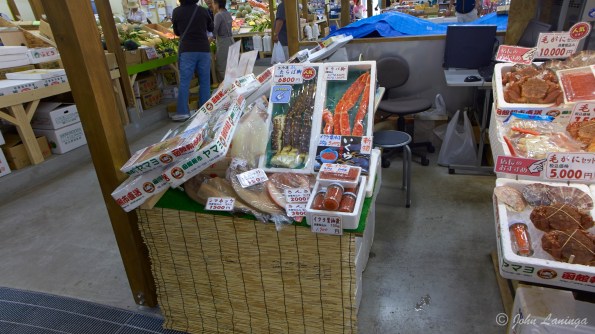 Sea food on display