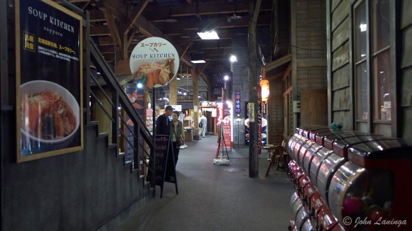 Inside one of the shopping arcades