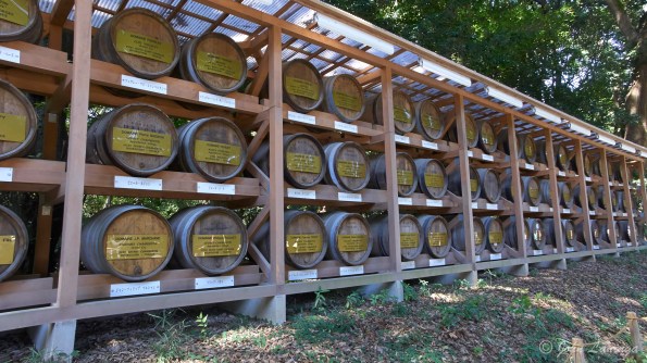 Part of the Shinto Shrine history - saki barrels