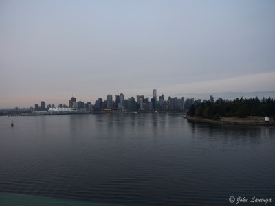 Leaving downtown Vancouver