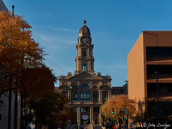 Tarrant County Courthouse at sunset
