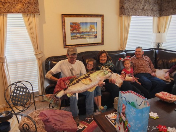 Robbie, Emma, Mary, Brooke, Robert and fish