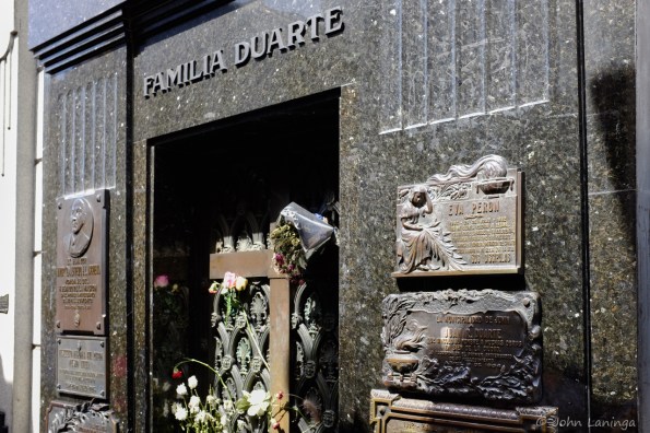 Eva Peron's grave, still very popular