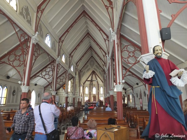 Inside St. Mark's church, showing Eiffel's traditional metalwork