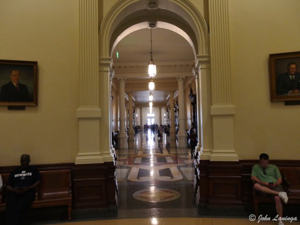 Down the east hallway