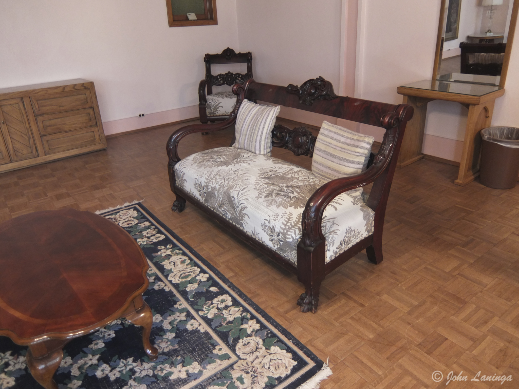 Original couch used by the Abbot for receiving dignitaries