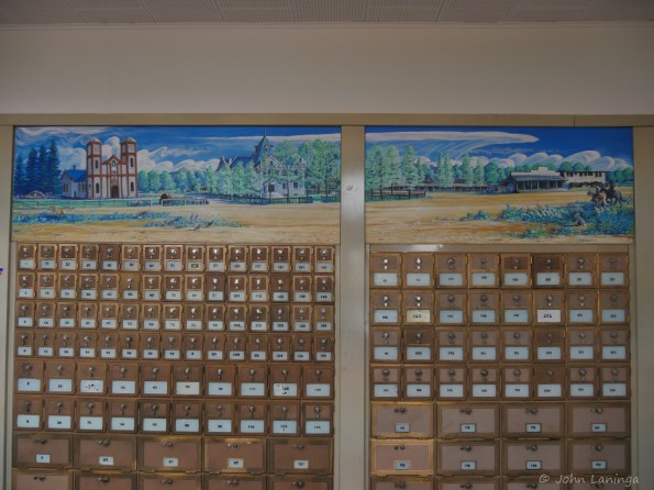 "The old Plaza at Conejos",  Conejos, CO (Inside post office)